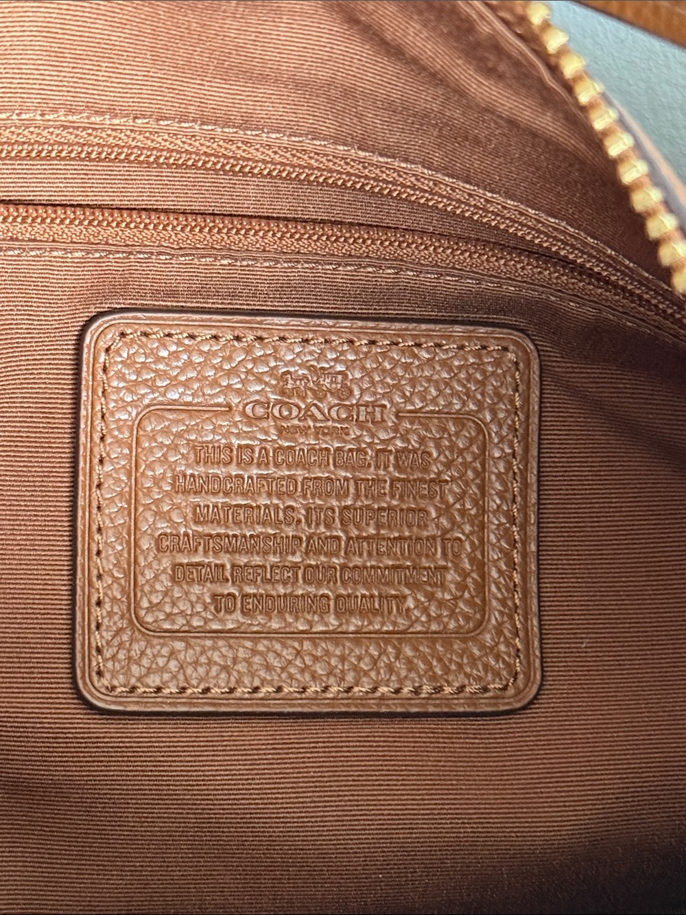 Coach Pebbled Leather authentic Shoulder Hobo in Cognac Brown - Picture 8 of 12